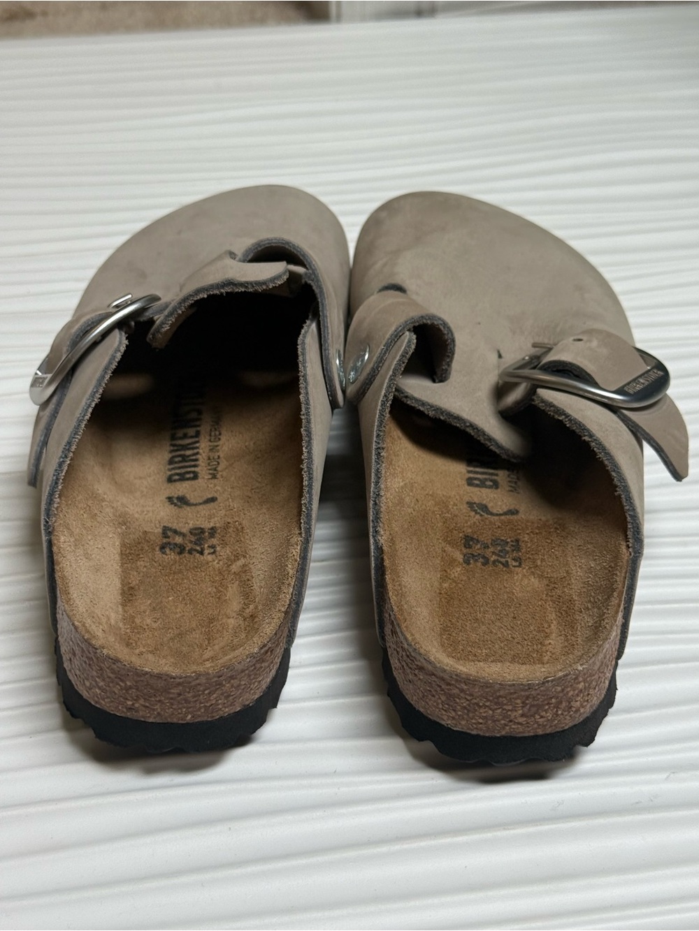 Birkenstock women Boston Clog — Taupe Gray size 6-6.5 women - Picture 6 of 9